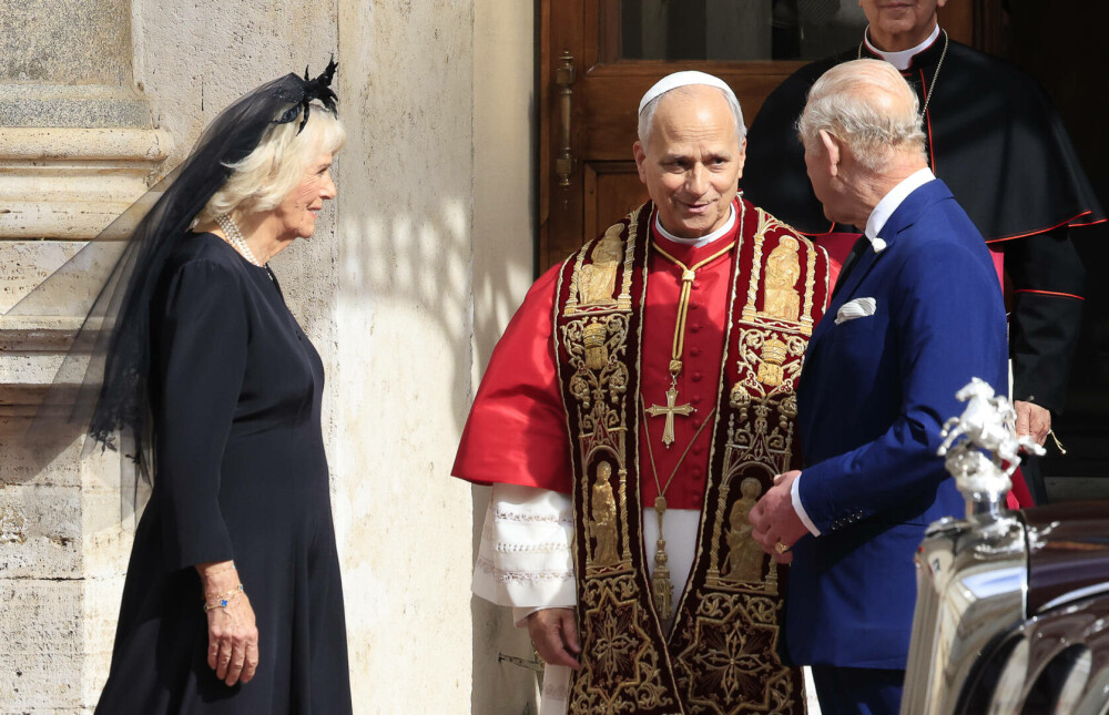 Imagini istorice din Capela Sixtină. Regele Charles și Papa Leon s-au rugat împreună pentru prima dată - Imaginea 40