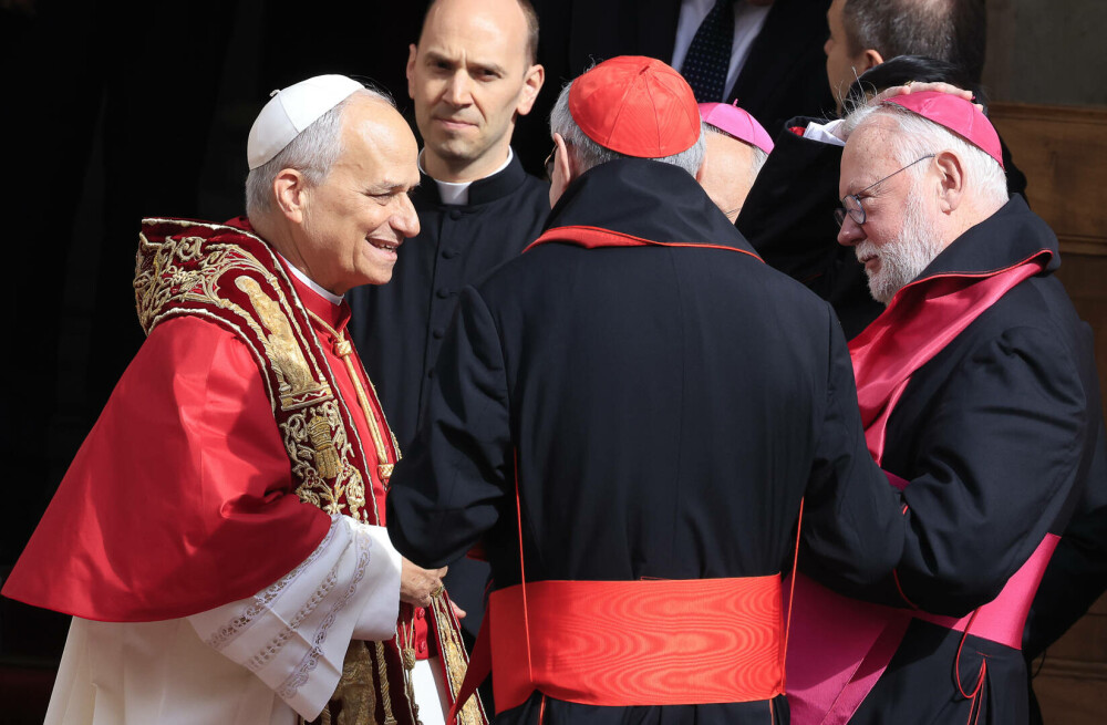 Imagini istorice din Capela Sixtină. Regele Charles și Papa Leon s-au rugat împreună pentru prima dată - Imaginea 42