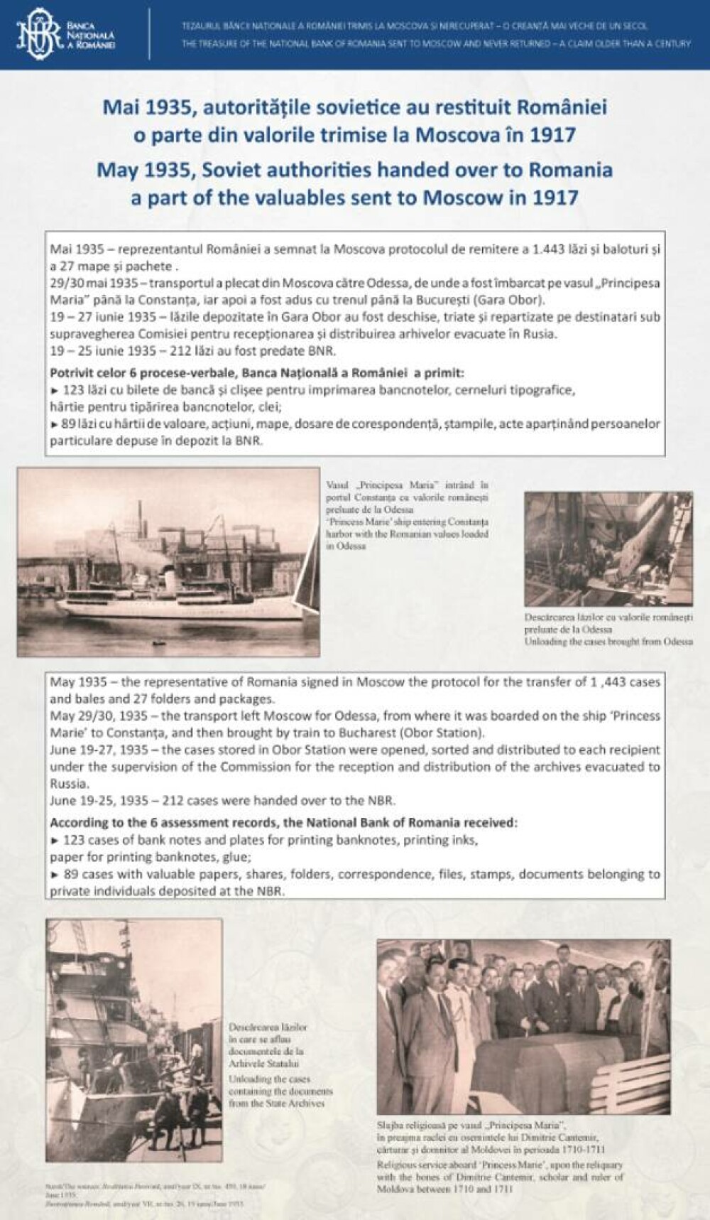 Cum arată Tezaurul României de la Moscova, pe care Rusia nu vrea să îl returneze. Documente publicate de BNR. FOTO - Imaginea 23