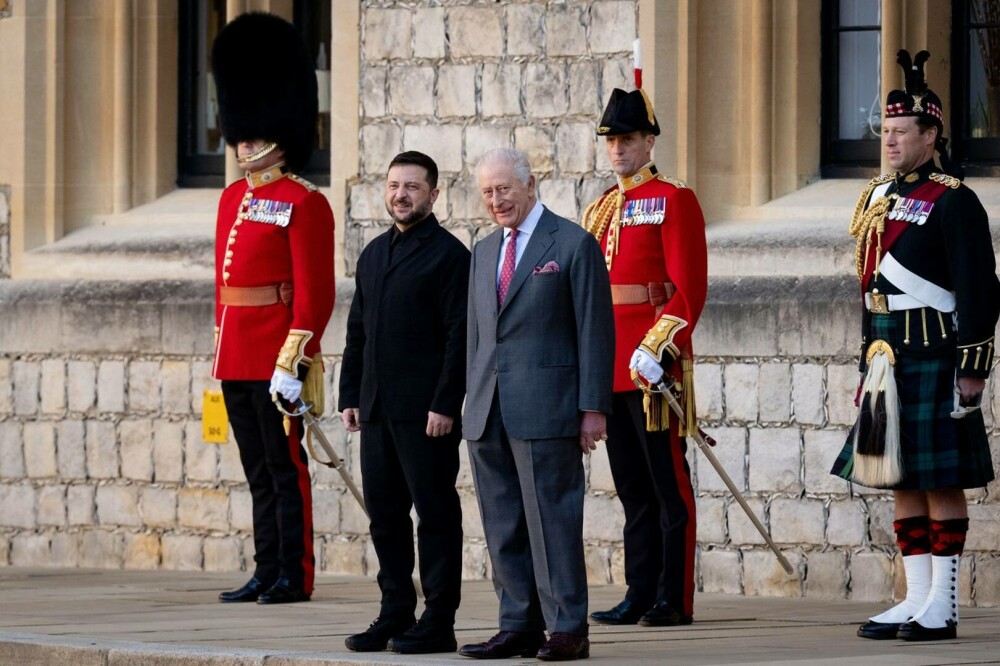 Zelenski, întâlnire cu regele Charles la Windsor, înaintea întrevederii țărilor din „Coaliția de voință” de la Londra. FOTO - Imaginea 1