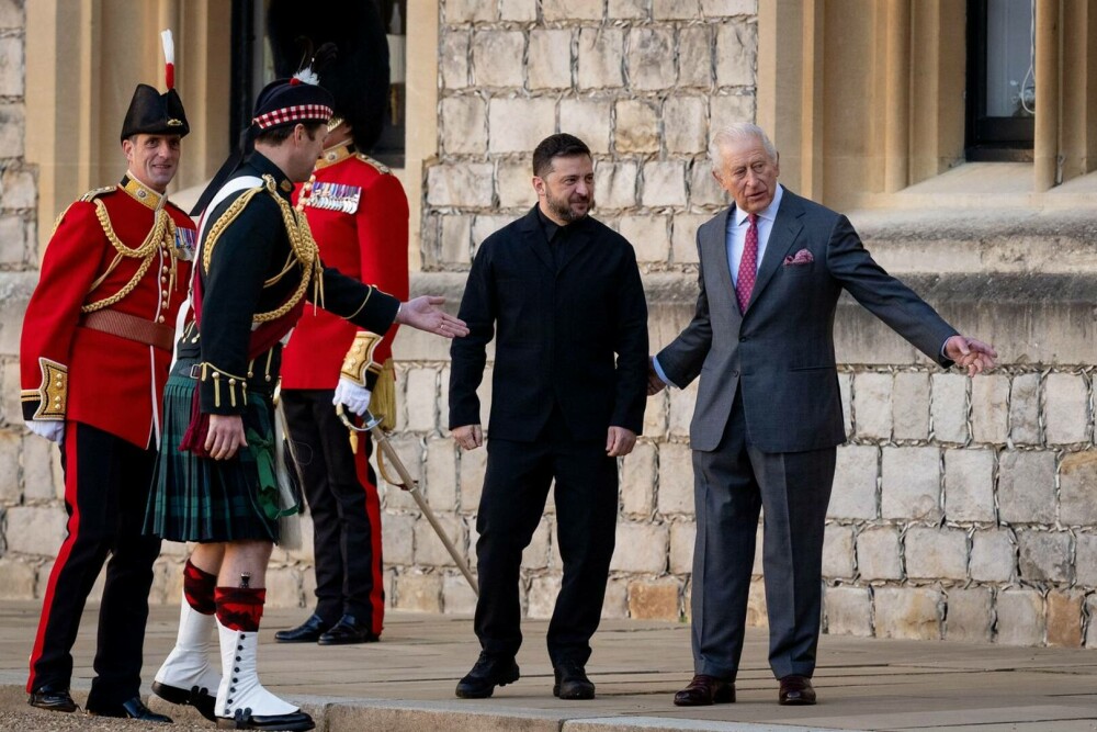 Zelenski, întâlnire cu regele Charles la Windsor, înaintea întrevederii țărilor din „Coaliția de voință” de la Londra. FOTO - Imaginea 3