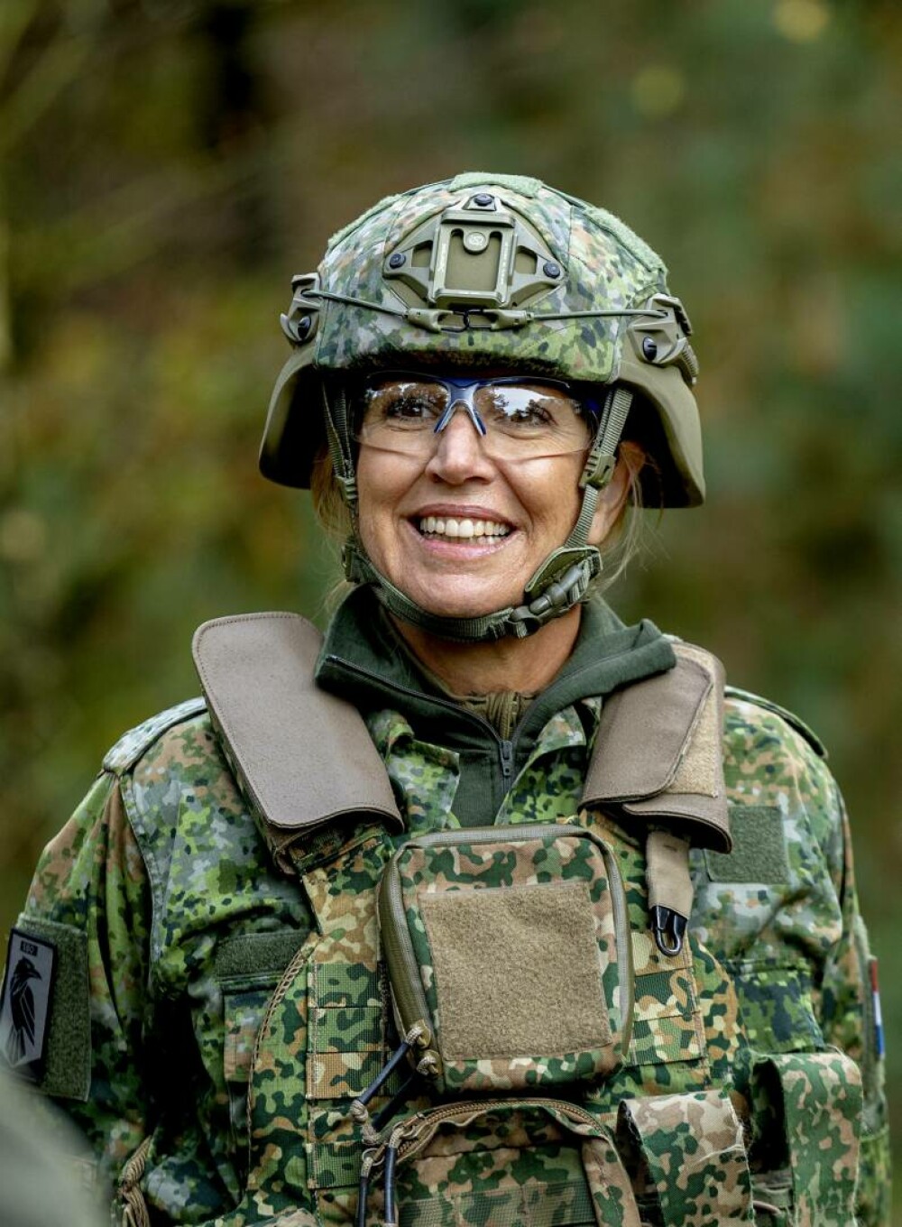 Regina Maxima a Țărilor de Jos, în uniformă militară și cu fața vopsită în culori de camuflaj. Ce s-a întâmplat | FOTO - Imaginea 5
