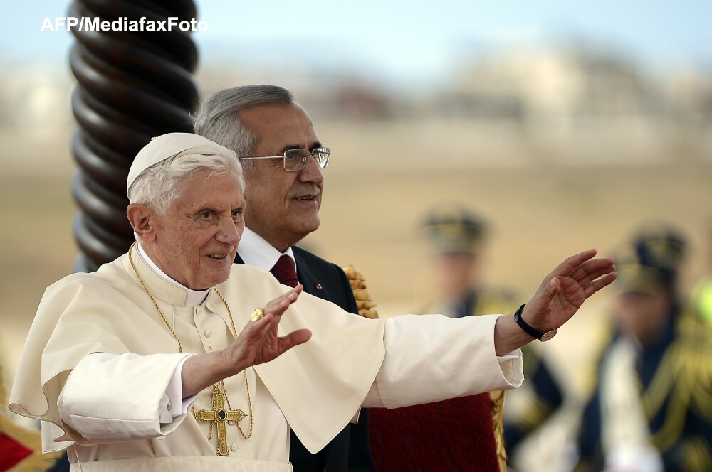 Ceremonie grandioasa in Beirut pentru Papa Benedict al XVI-lea - Imaginea 4