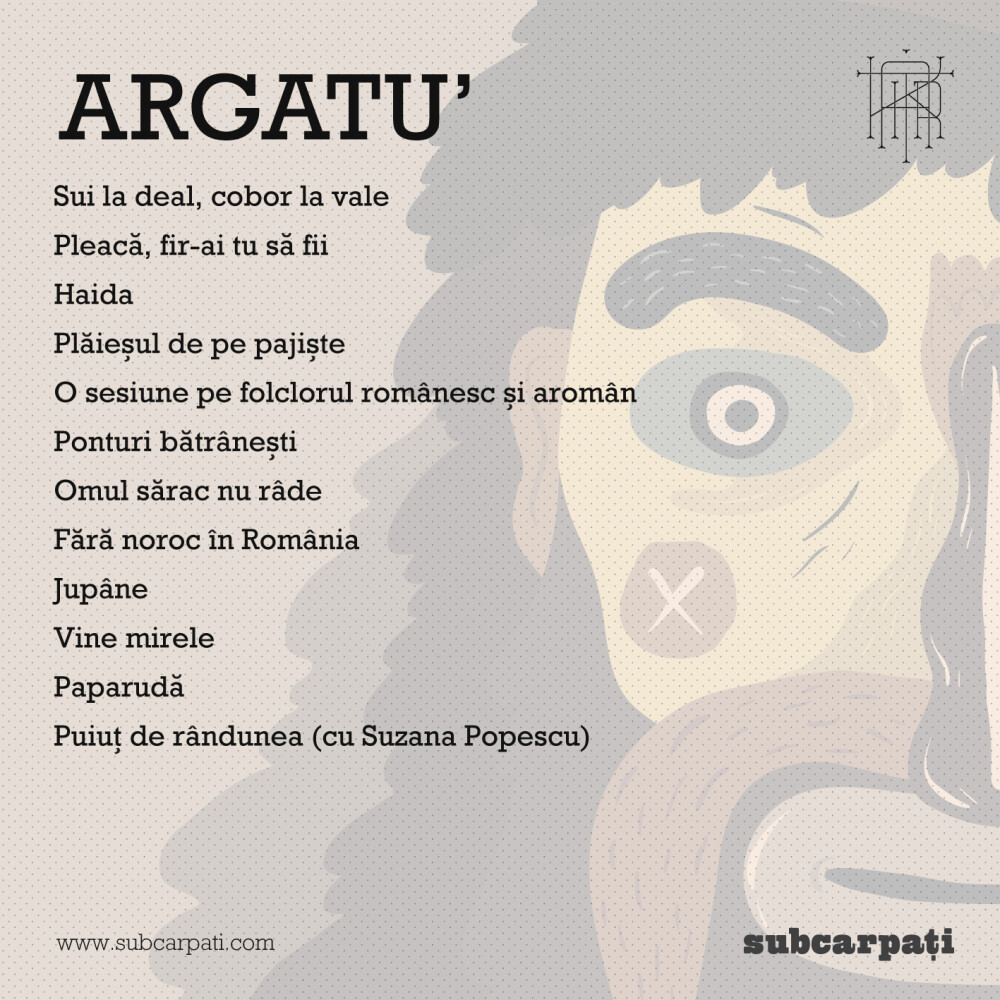 Folclorul romanesc nu a murit! Subcarpati lanseaza albumul ARGATU', sub colectia CULESE DIN CARTIER - Imaginea 2