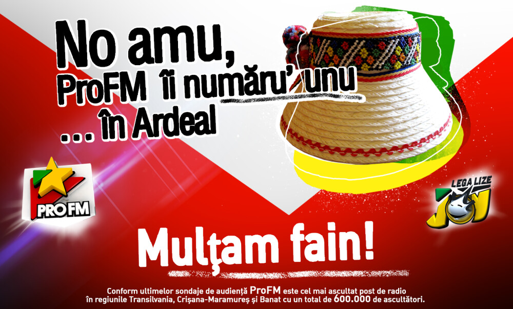 ProFM este cel mai ascultat radio din centrul si vestul Romaniei - Imaginea 1