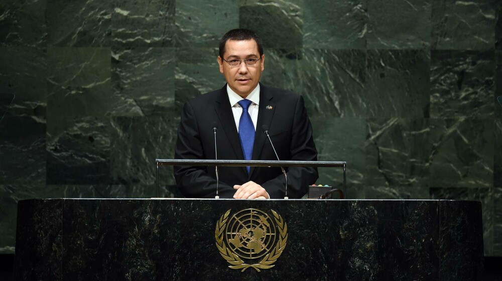 Ponta a sustinut un discurs la ONU: 