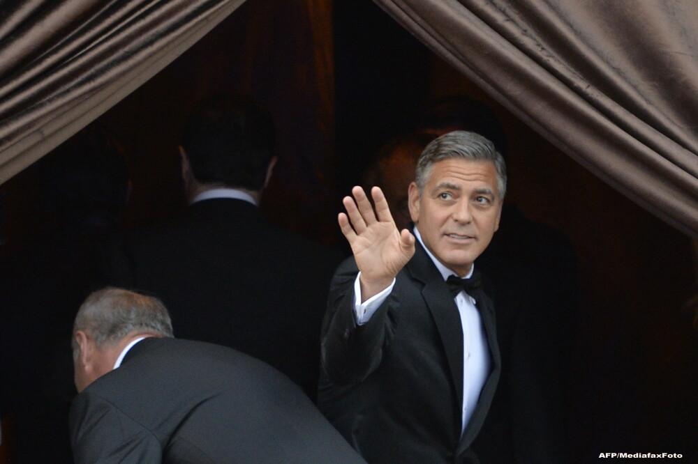 George Clooney s-a casatorit cu Amal Alamuddin. Ce VIP-uri s-au aflat printre cei 136 de invitati la nunta. GALERIE FOTO - Imaginea 1