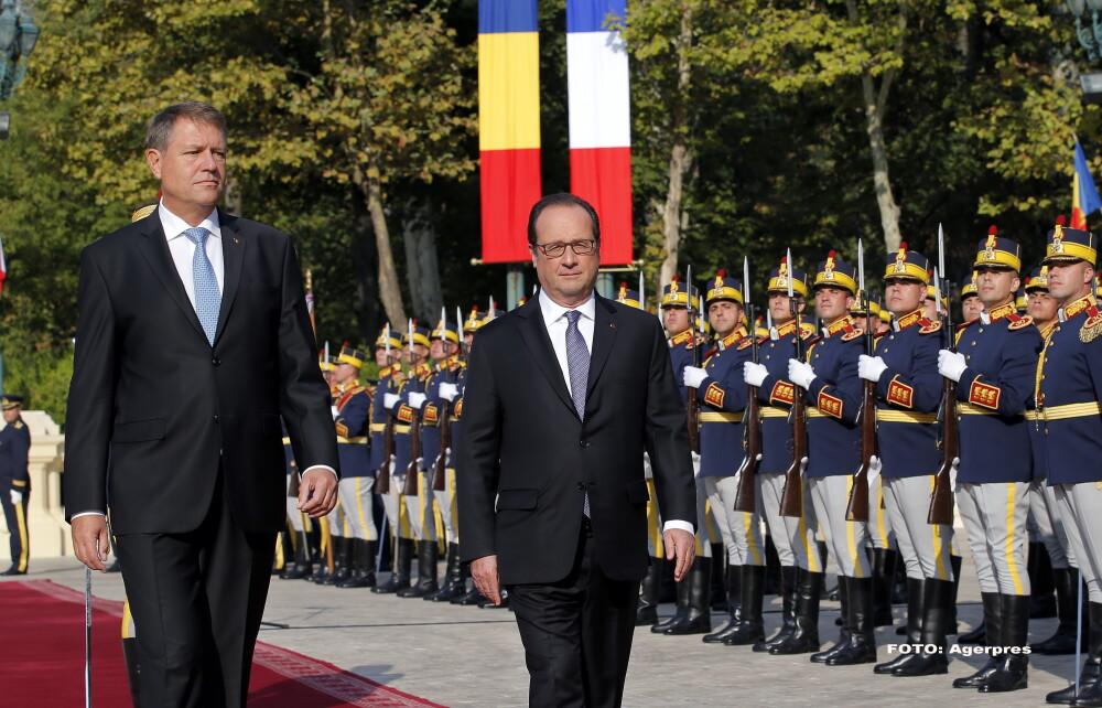 Francois Hollande, alaturi de Klaus Iohannis: 