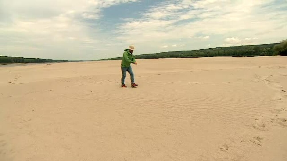 Ostrov de nisip pe Dunăre