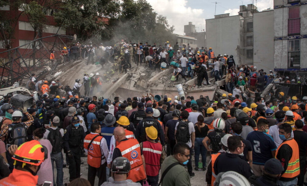 GALERIE FOTO cu efectele devastatoare ale cutremurului din Mexic, din 19 septembrie - Imaginea 19