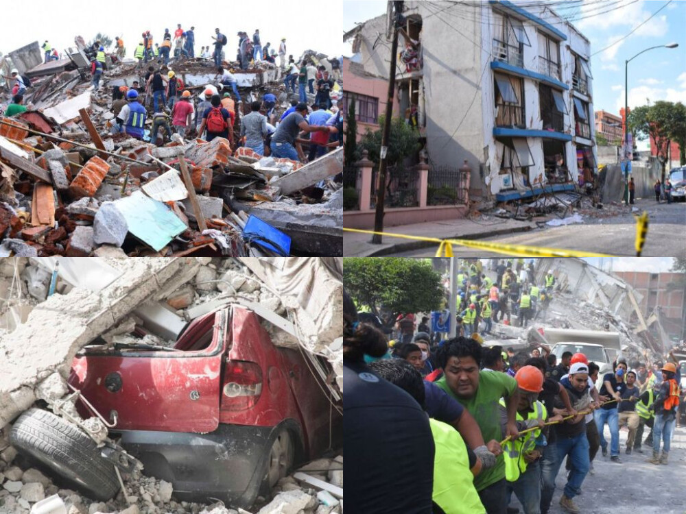 GALERIE FOTO cu efectele devastatoare ale cutremurului din Mexic, din 19 septembrie - Imaginea 16
