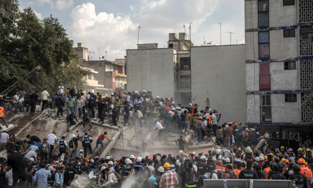 GALERIE FOTO cu efectele devastatoare ale cutremurului din Mexic, din 19 septembrie - Imaginea 9