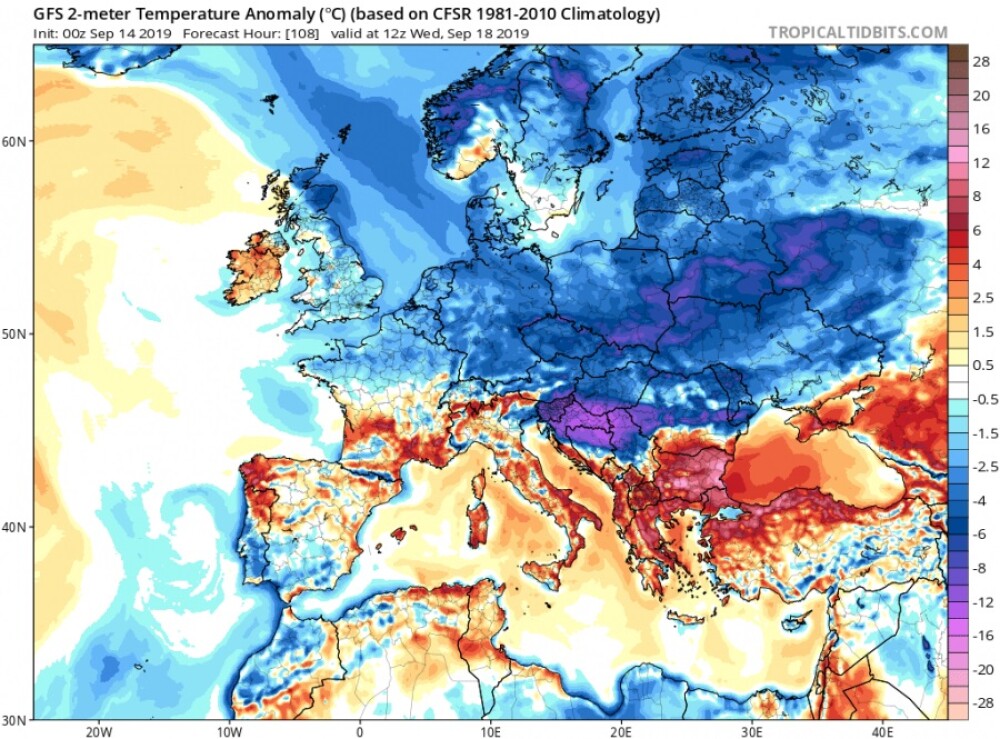 Val de aer polar în România, săptămâna viitoare. Cât de frig va fi - Imaginea 2