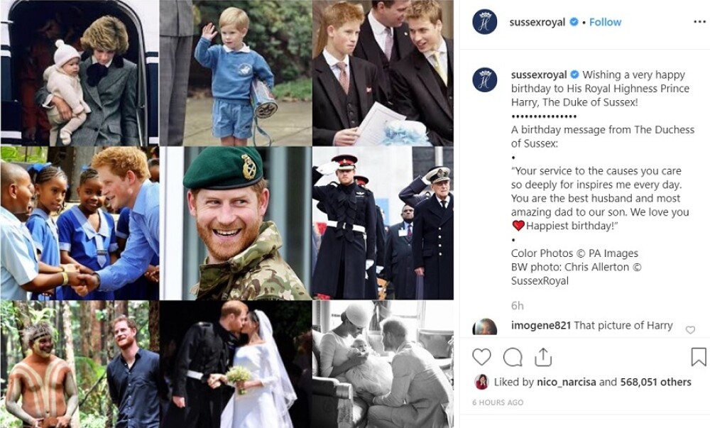 GALERIE FOTO Prințul Harry a împlinit 35 de ani. Ce mesaj i-a transmis Meghan Markle - Imaginea 7