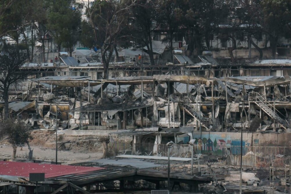 Nou incendiu în tabăra de refugiaţi Moria de pe insula grecească Lesbos - Imaginea 3