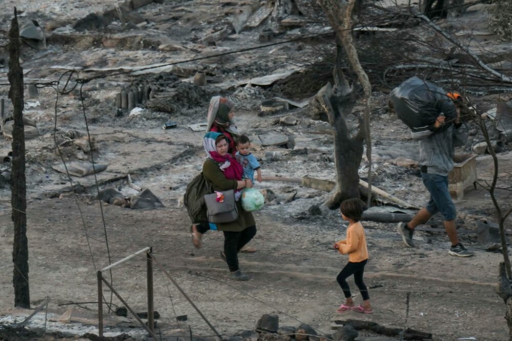 Nou incendiu în tabăra de refugiaţi Moria de pe insula grecească Lesbos - Imaginea 4