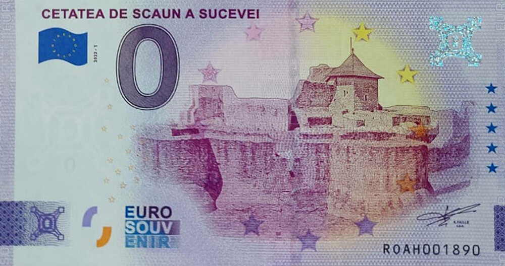 Cu cât se vinde bancnota de zero euro în România. Cele cinci obiective din țară care apar pe ea - Imaginea 4