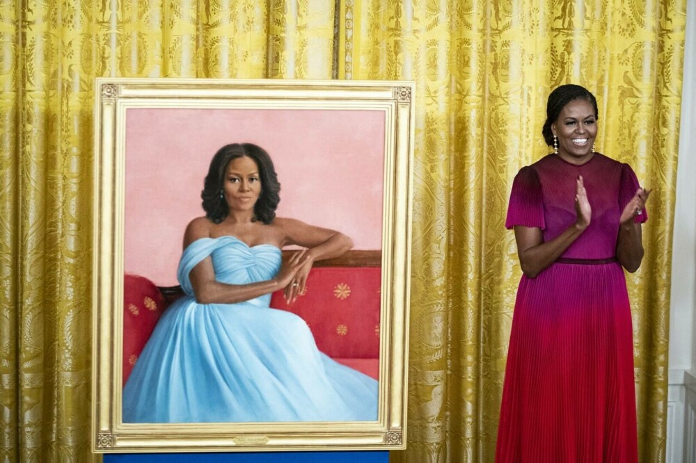 Michelle și Barack Obama, din nou la Casa Albă. Au fost dezvelite portretele lor oficiale VIDEO, GALERIE FOTO - Imaginea 12