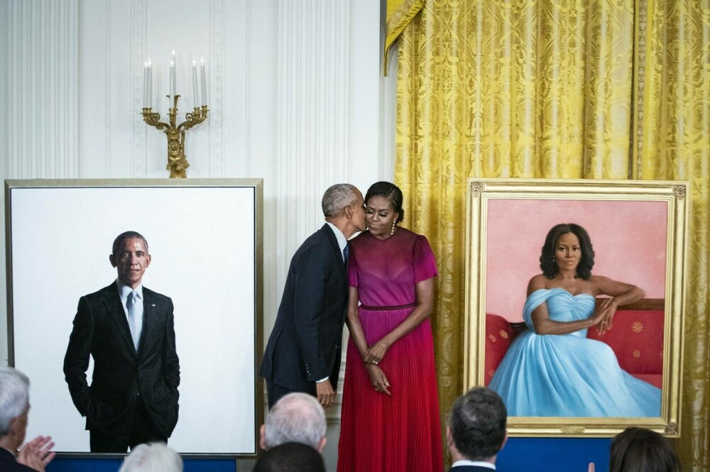 Michelle și Barack Obama, din nou la Casa Albă. Au fost dezvelite portretele lor oficiale VIDEO, GALERIE FOTO - Imaginea 9