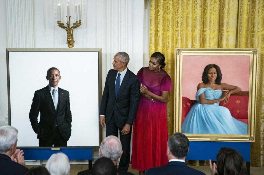 Michelle și Barack Obama, din nou la Casa Albă. Au fost dezvelite portretele lor oficiale VIDEO, GALERIE FOTO - Imaginea 8