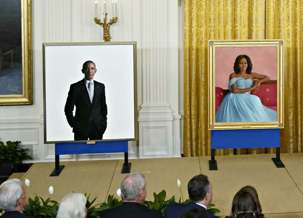 Michelle și Barack Obama, din nou la Casa Albă. Au fost dezvelite portretele lor oficiale VIDEO, GALERIE FOTO - Imaginea 7