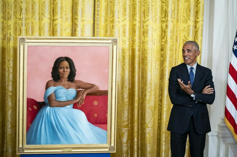 Michelle și Barack Obama, din nou la Casa Albă. Au fost dezvelite portretele lor oficiale VIDEO, GALERIE FOTO - Imaginea 6