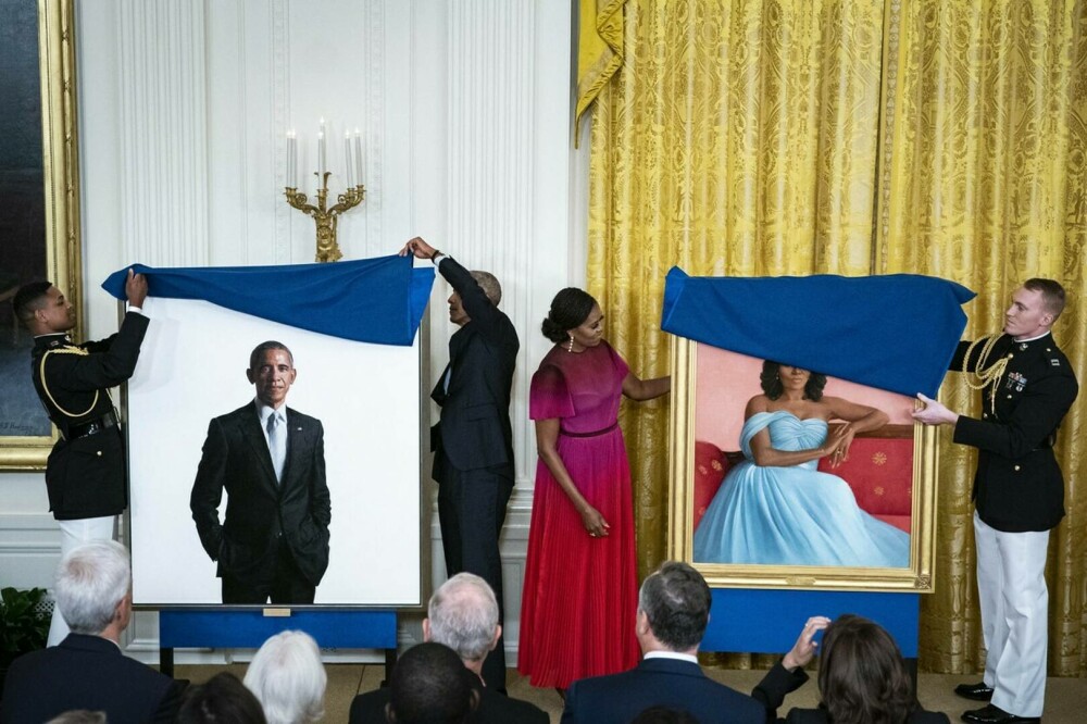 Michelle și Barack Obama, din nou la Casa Albă. Au fost dezvelite portretele lor oficiale VIDEO, GALERIE FOTO - Imaginea 4