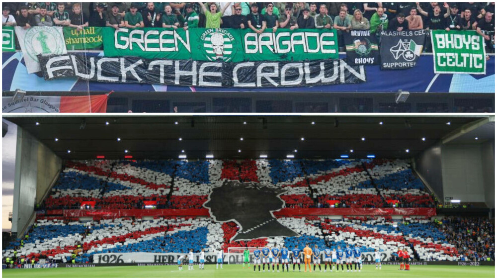Fanii lui Celtic și-au bătut joc de moartea reginei Elisabeta cu bannere jignitoare, în Liga Campionilor | GALERIE FOTO - Imaginea 1