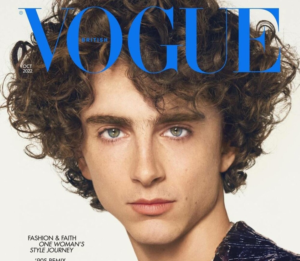 Timothée Chalamet, primul bărbat care apare pe coperta revistei Vogue Marea Britanie GALERIE FOTO - Imaginea 1