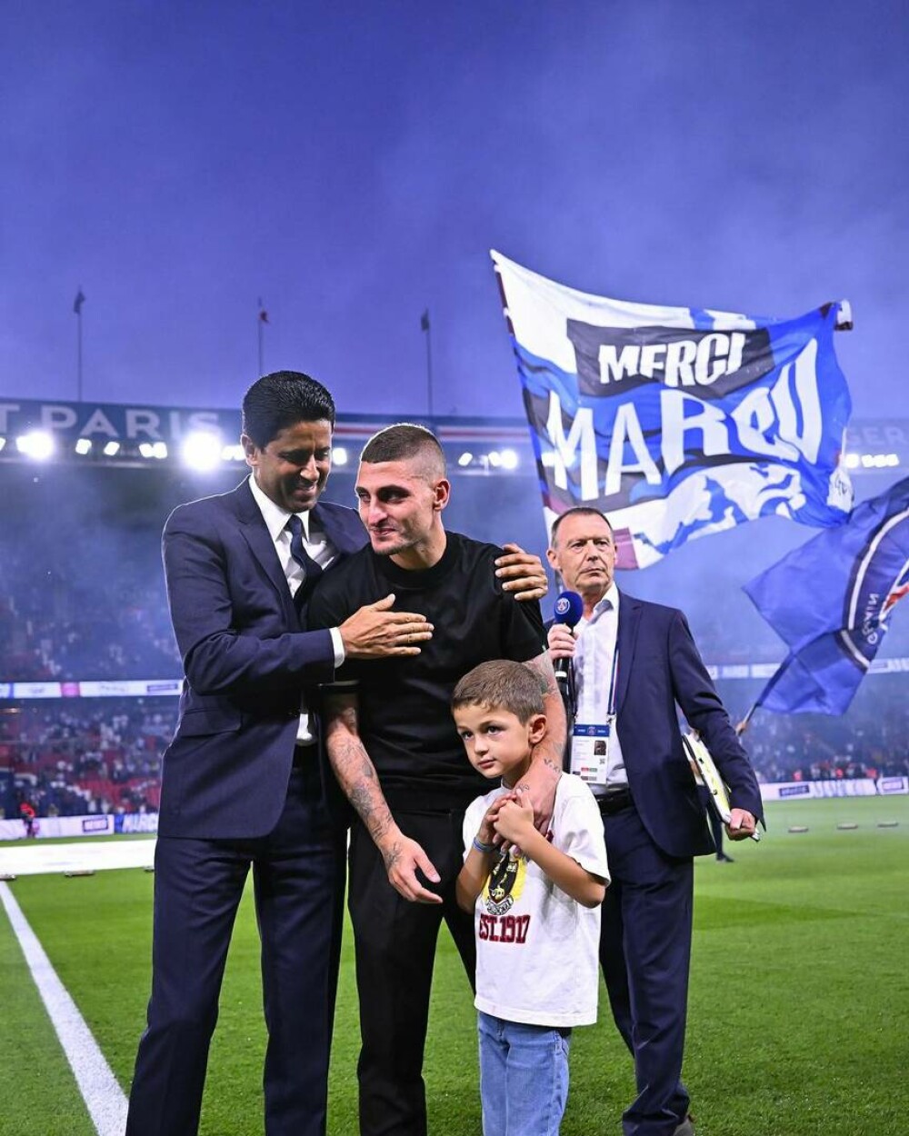 Momente emoționante pe stadion. Omagiu adus de PSG lui Marco Verratti. VIDEO - Imaginea 9