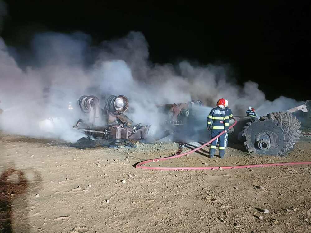 Explozie urmată de incendiu pe şantierul Autostrăzii Moldova. A luat foc o magistrală de gaz. Patru muncitori au murit - Imaginea 1