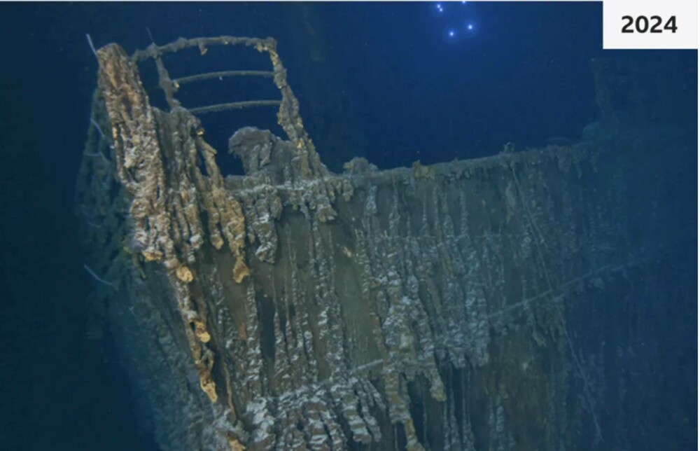 Noi imagini uimitoare cu epava Titanicului. Un element iconic din celebra scenă a filmului a dispărut pentru totdeauna | FOTO - Imaginea 2