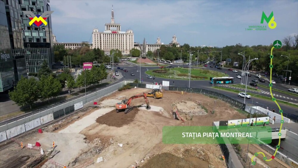 Cum evoluează lucrările la linia de metrou către Aeroportul Otopeni. Imagini din dronă cu șantierele. VIDEO - Imaginea 3