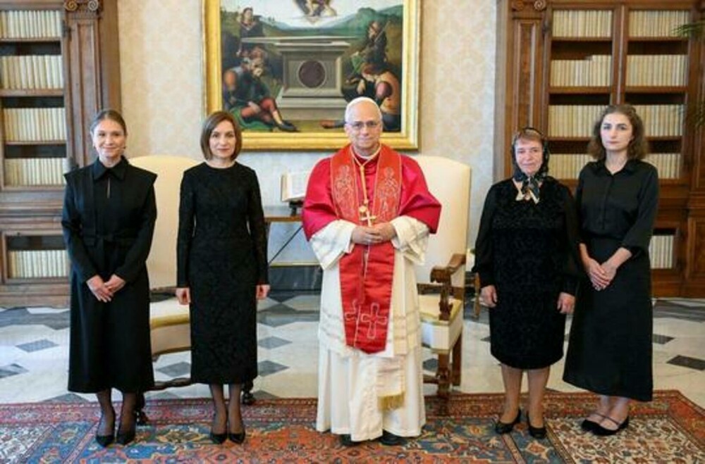 Maia Sandu a fost primită de Papa Leon: ”Țară mică, cu inimă mare”. Mesajul Vaticanului despre Moldova - Imaginea 4