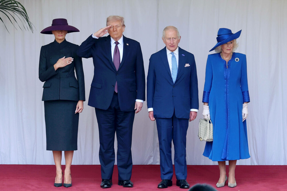 Donald Trump, tratat ca un rege la Londra. A fost plimbat cu o caleașcă aurită și cazat la Windsor. Miza vizitei în UK - Imaginea 11