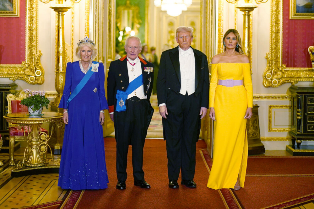 Donald și Melania Trump au părăsit Marea Britanie. Vizita istorică a președintelui SUA, în imagini. GALERIE FOTO - Imaginea 17