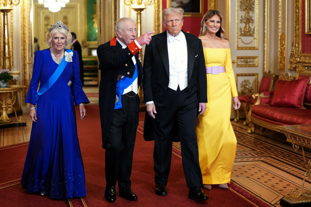 Donald și Melania Trump au părăsit Marea Britanie. Vizita istorică a președintelui SUA, în imagini. GALERIE FOTO - Imaginea 18