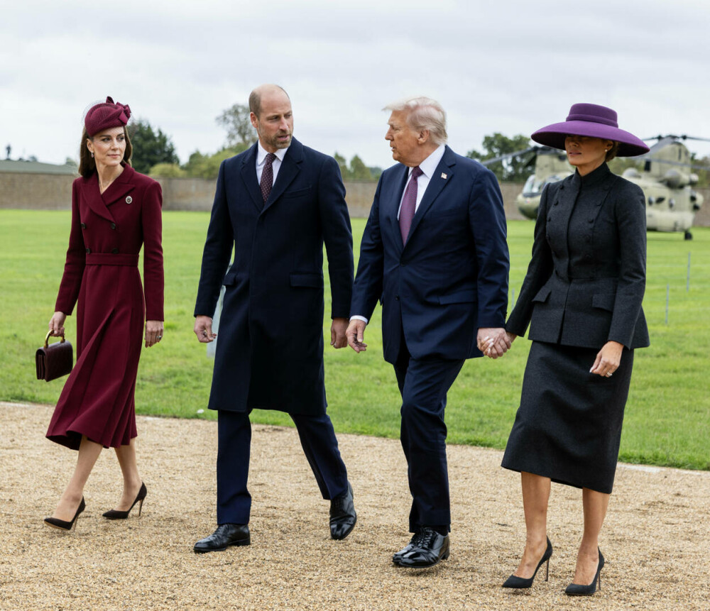 Kate Middleton, apariție elegantă la banchetul de stat din timpul vizitei lui Donald Trump. FOTO - Imaginea 5
