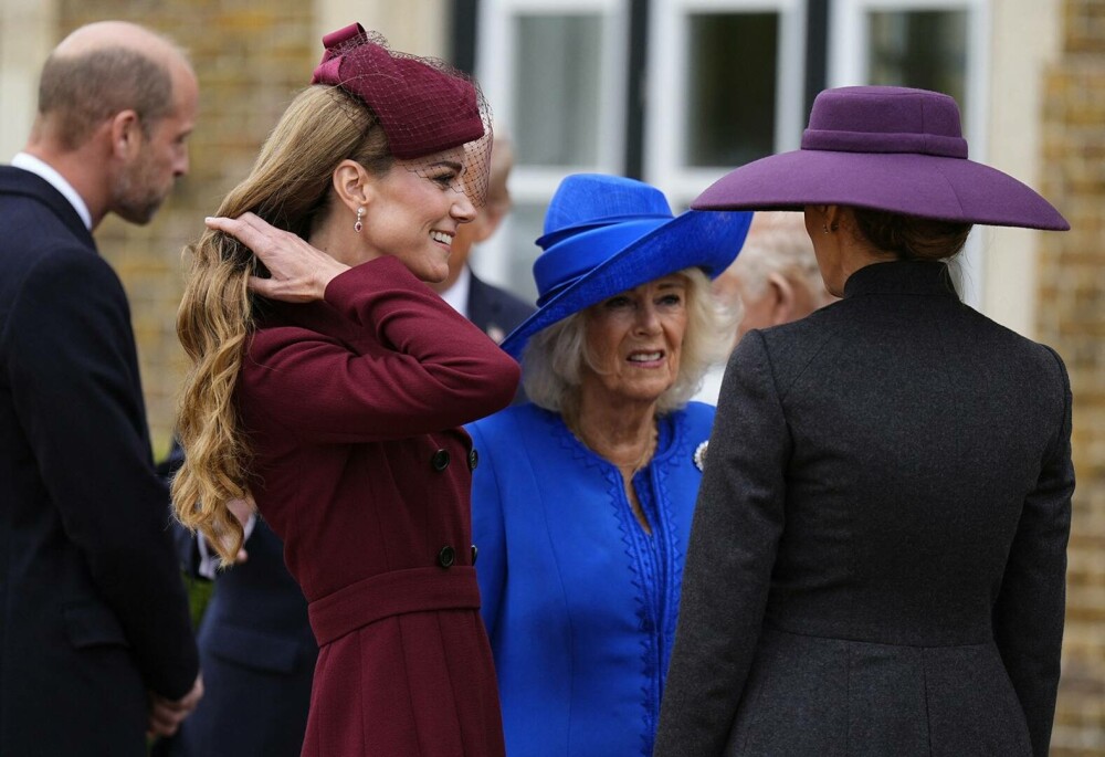 Kate Middleton, apariție elegantă la banchetul de stat din timpul vizitei lui Donald Trump. FOTO - Imaginea 12