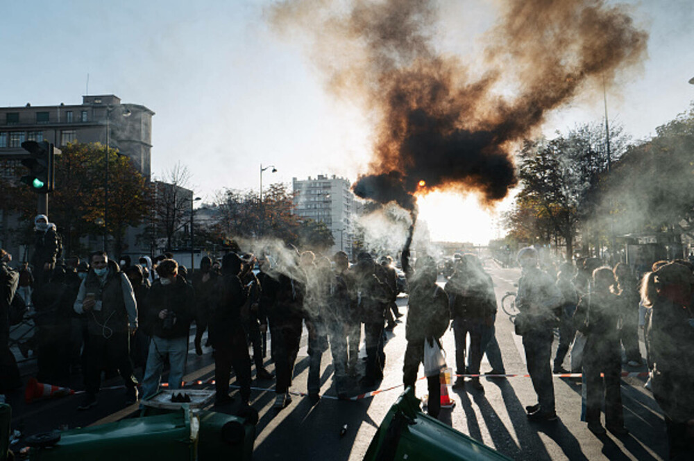 Greva generală paralizează Franța. Sindicatele protestează față de austeritatea bugetară. 