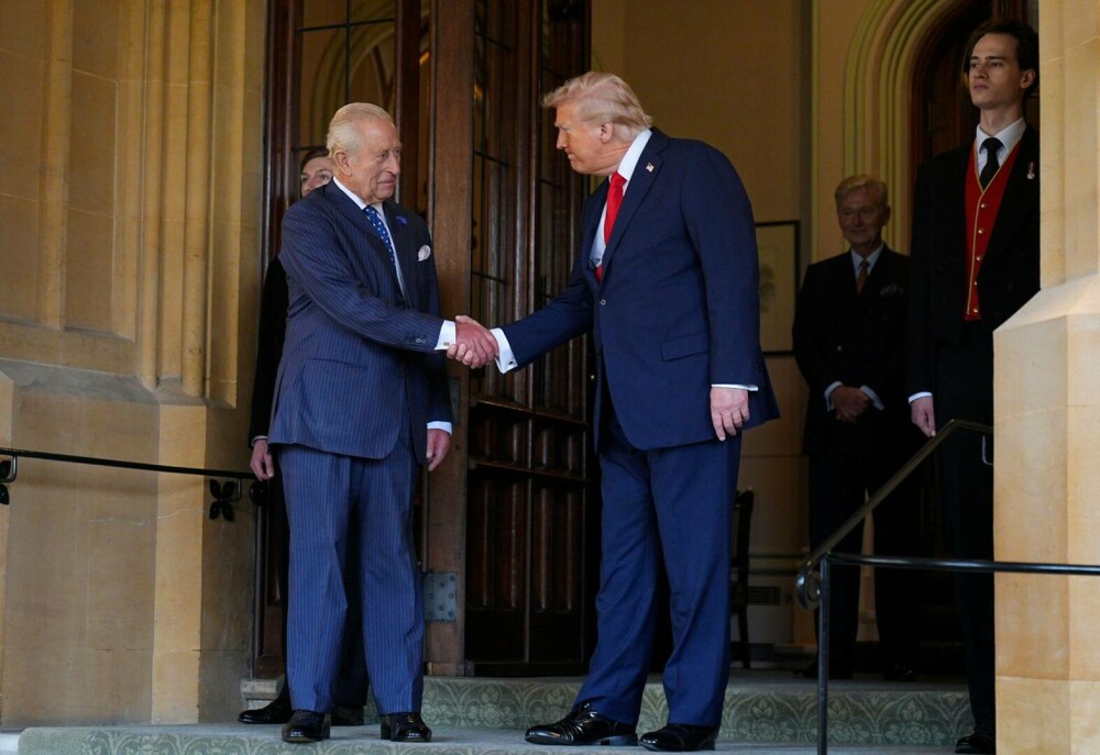 Donald Trump a plecat de la Castelul Windsor spre întâlnirea cu Keir Starmer. O fotografie memorabilă cu familia regală - Imaginea 4