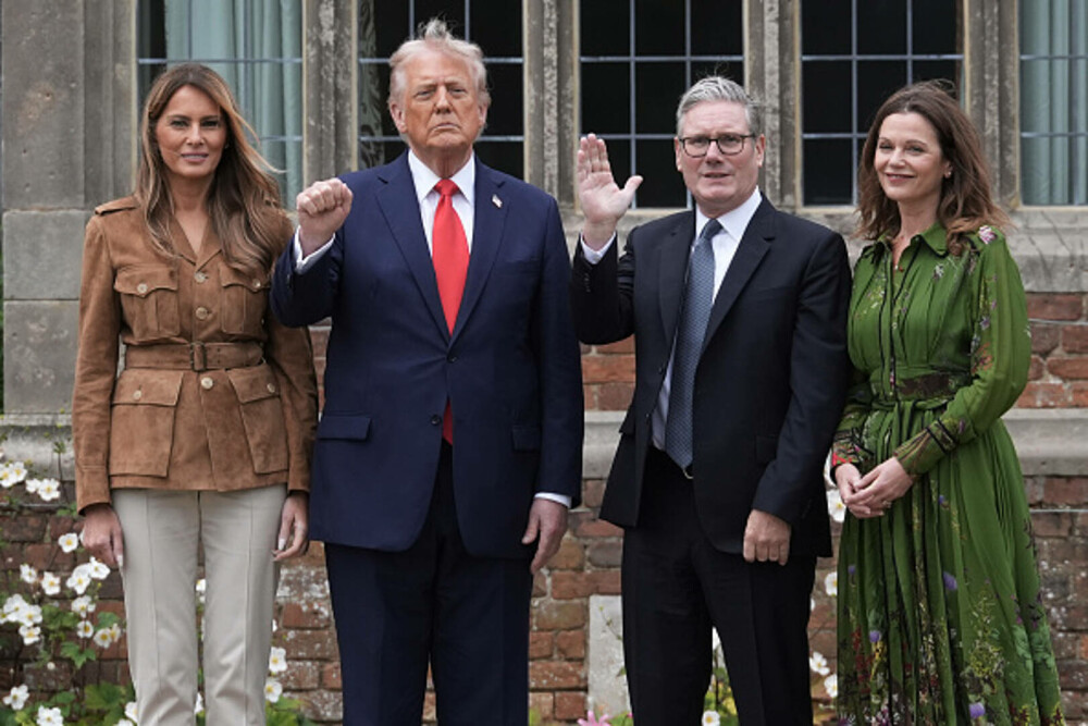 Donald și Melania Trump au părăsit Marea Britanie. Vizita istorică a președintelui SUA, în imagini. GALERIE FOTO - Imaginea 5