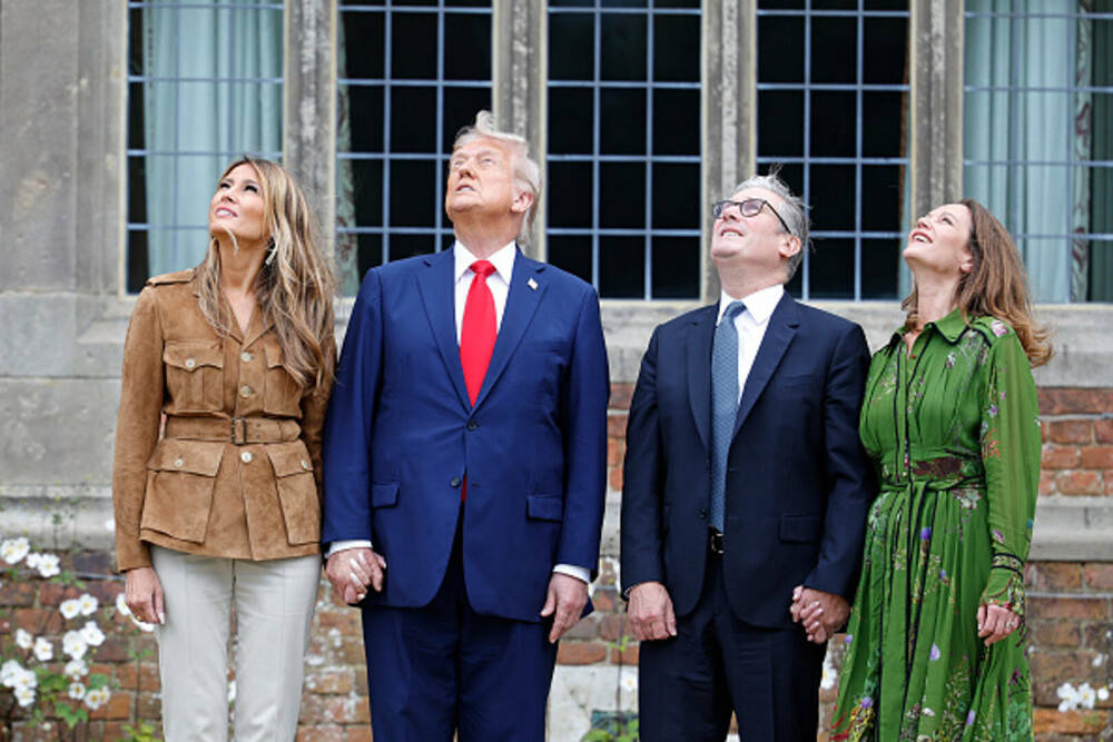 Donald și Melania Trump au părăsit Marea Britanie. Vizita istorică a președintelui SUA, în imagini. GALERIE FOTO - Imaginea 11