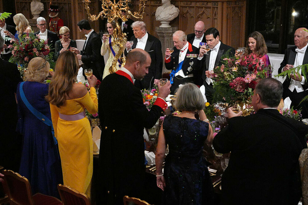 Prințesa Kate a fost în centrul atenției la banchetul de la Windsor. Apariția elegantă a eclipsat chiar și vizita lui Trump - Imaginea 2