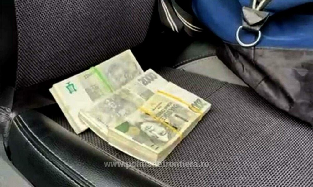 Descoperire de aproape 100.000 de euro într-un microbuz înmatriculat în Ucraina, în Satu Mare. Șoferul a fost amendat. FOTO - Imaginea 2