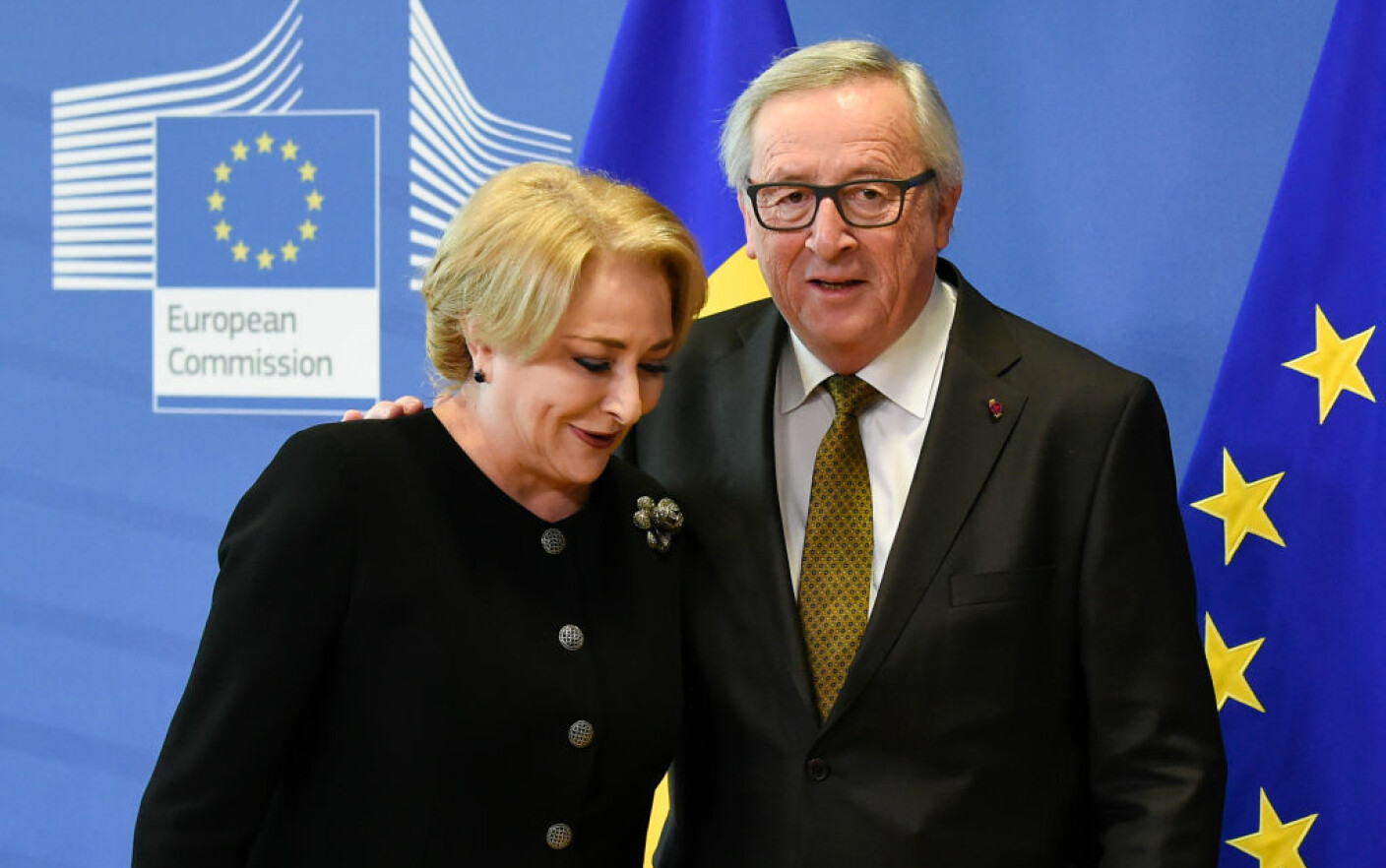 Jean Claude Juncker si Viorica Dancila