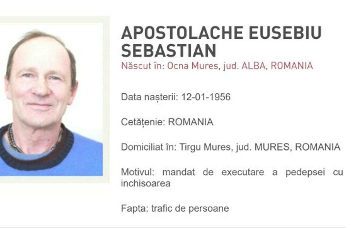 Gurul din Ocna Mureș, urmărit internațional. Eusebiu Sebastian Apostolache abuza studente și eleve în secta „Cercul”