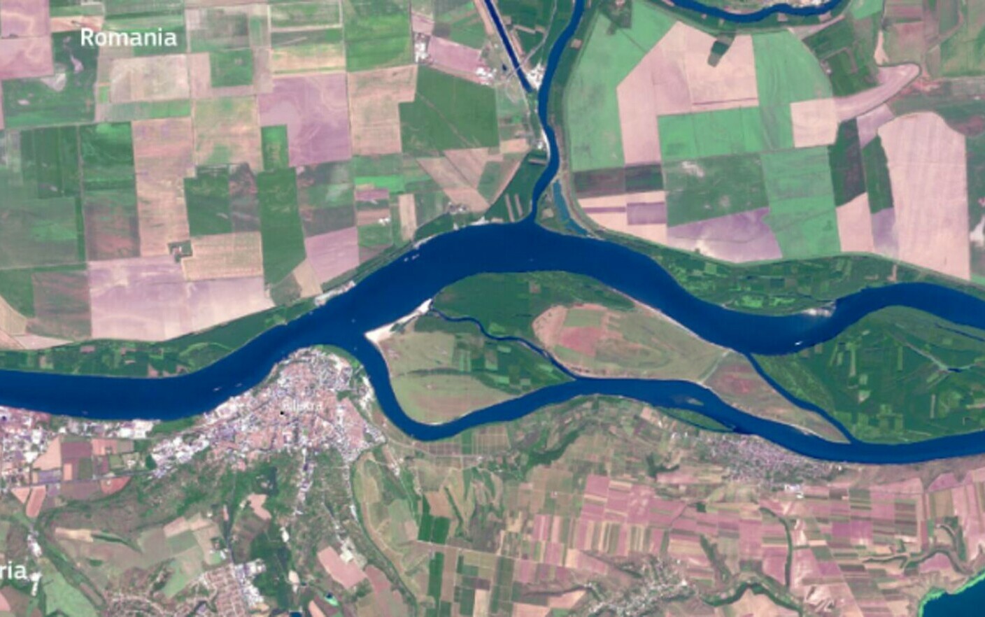 Imagini din satelit cu Dunărea, grav afectată de secetă. Cum arată ...