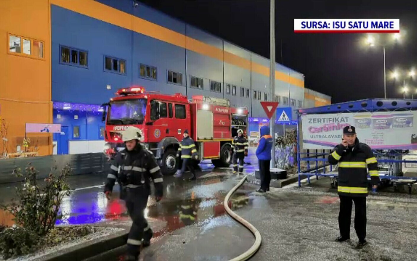 Desf Urare De For E La Un Magazin De Bricolaj Din Satu Mare Pompierii