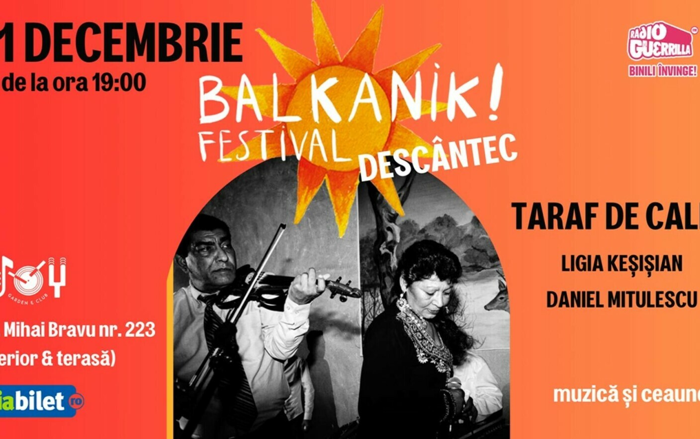 Balkanik Festival lansează seria de petreceri DESCÂNTEC!